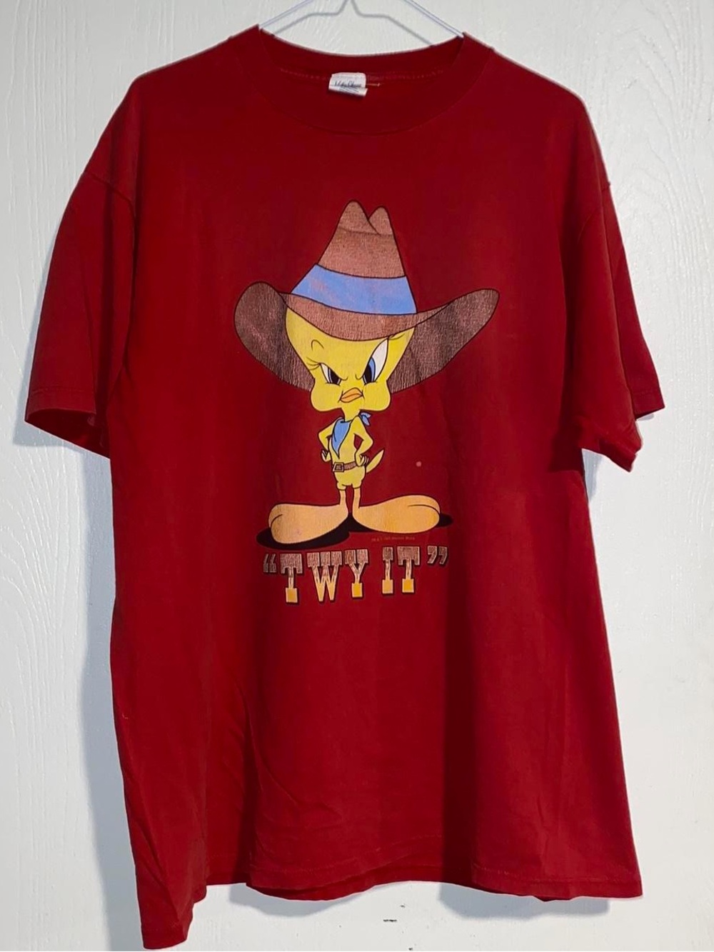 Vintage 1993 Looney Tunes Western Tweety Bird Shirt